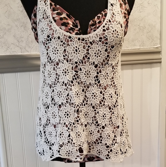 Boho style coverup. Small. Cream. NWT. - Picture 2 of 3